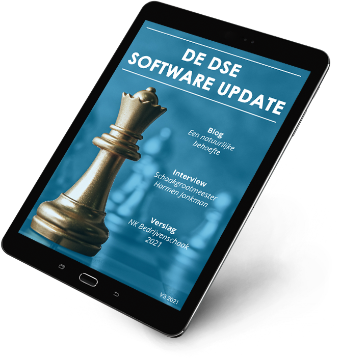 Tablet e-magazine De DSE Software Update schaak editie
