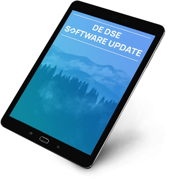 Tablet e-magazine De DSE Software Update leeg